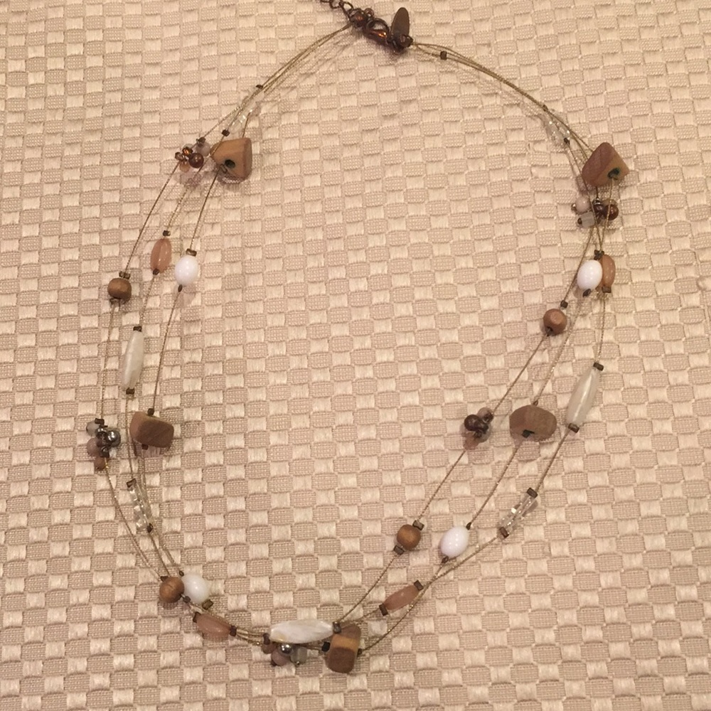 Wood beaded necklace from NY and Co.